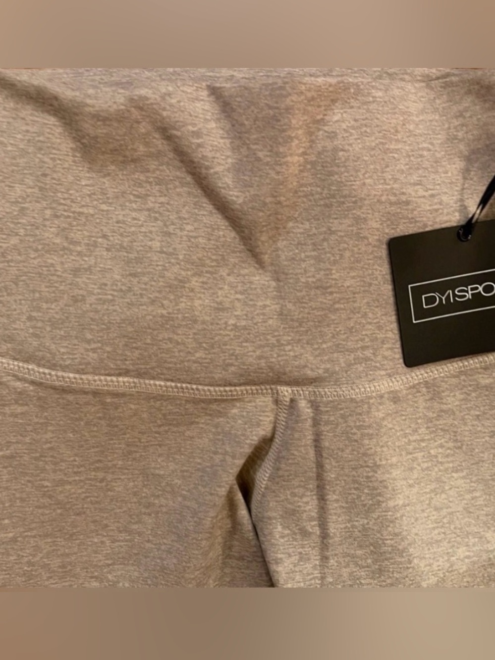 NWT DYI High-Waist tan/taupe, full length Leggings